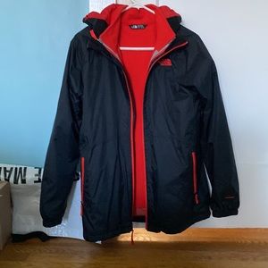 RARE 2 in 1 convertible north face sweater/ jacket